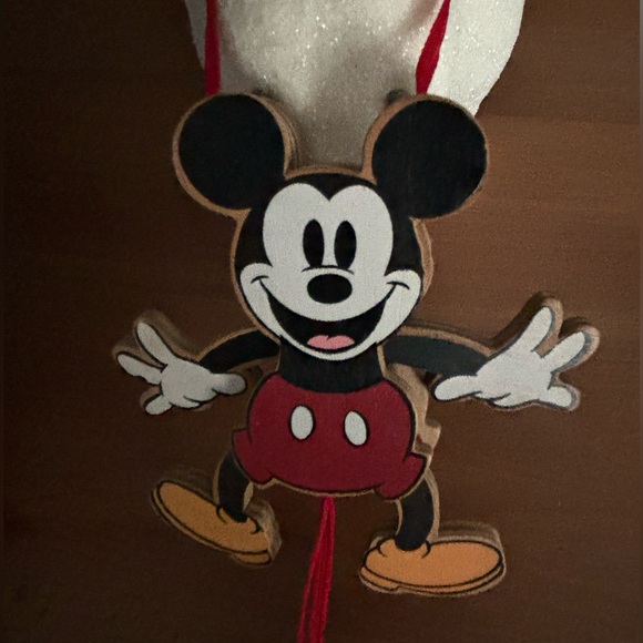 Wooden Mickey Movable Toy/Ornament - Picture 1 of 3